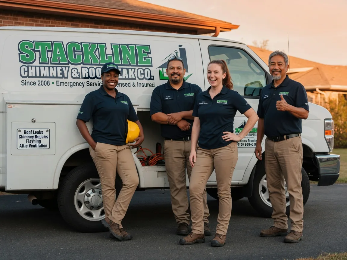 Chimney flashing repair company in Stafford, OH